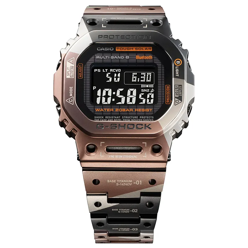 Casio G-Shock Titanium Virtual Armor Solar Tough Bluetooth® Men's Watch | GMW-B5000TVB-1